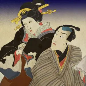 Sonezaki Shinju visual (Joruri theme)