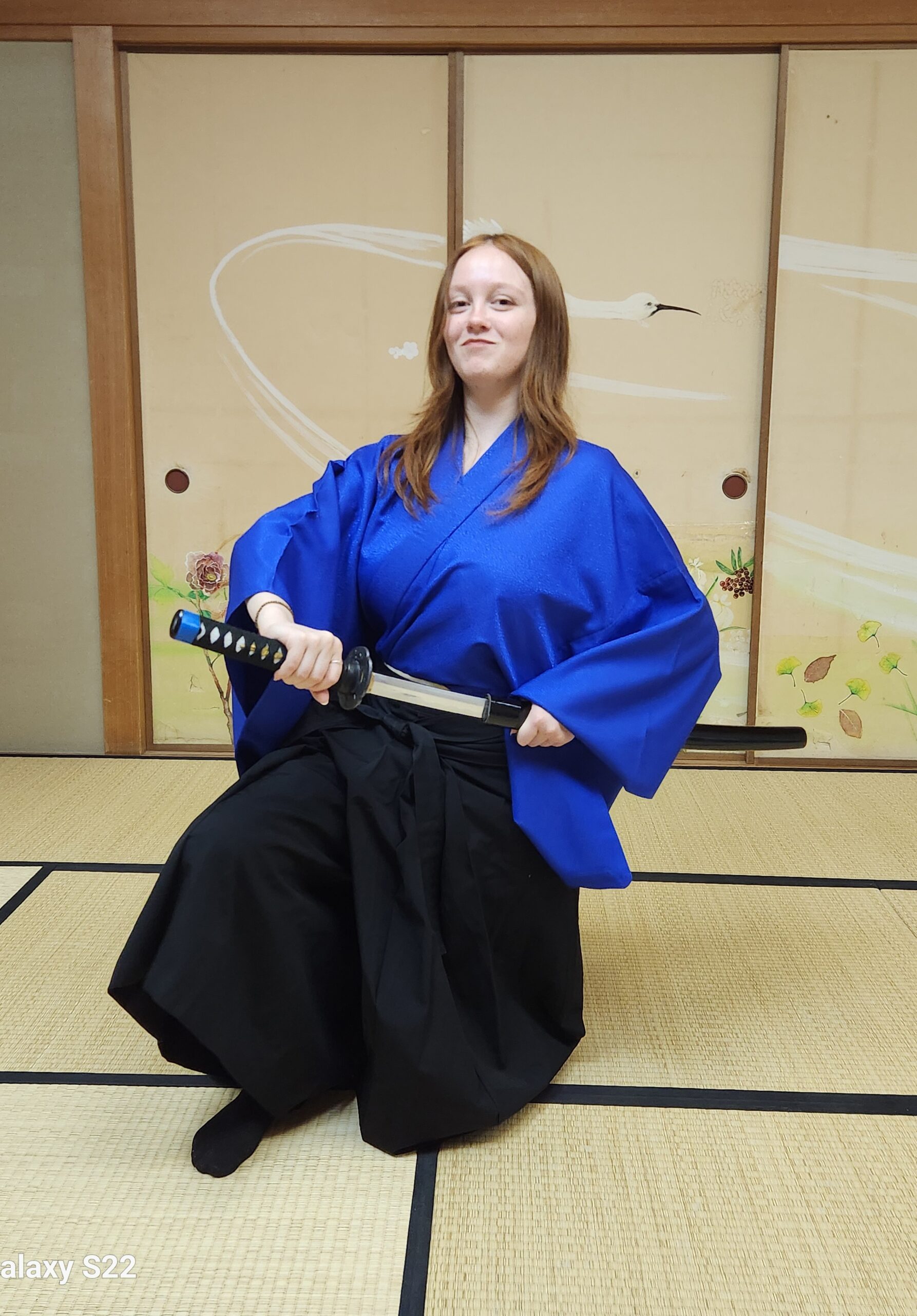 Samurai sword fighting workshop participant photo