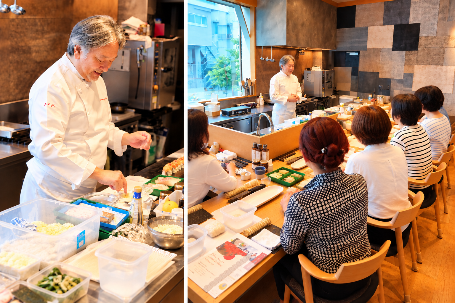 Japanese cuisine seminar with Chef Susumu Jimbo in Kichijoji